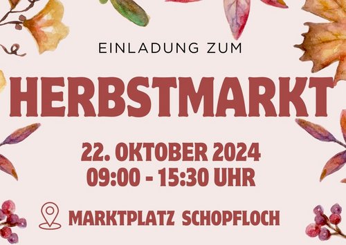 EInladung zum Herbstmarkt