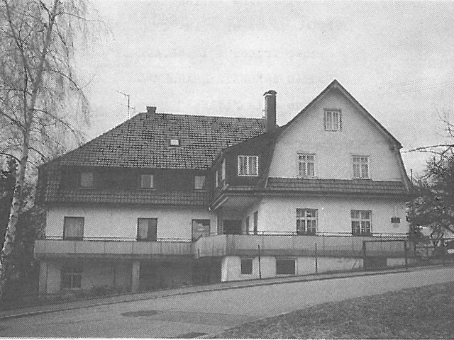 Schopflocher Skizzen Gebäude des ehemaligen Kurhauses Schübel kurz vor dem Abbruch