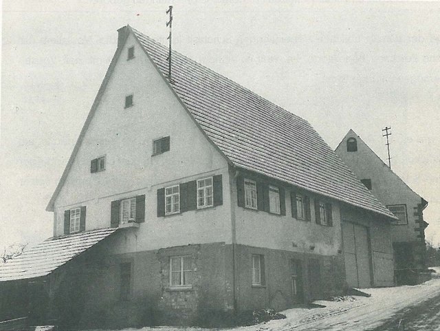 Schopflocher Skizzen Haus Hornberger in Unteriflingen (1960)